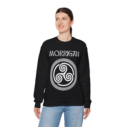 Morrigan Celtic Goddess of Witchcraft, Magic and Death Unisex Heavy Blend™ Crewneck Sweatshirt