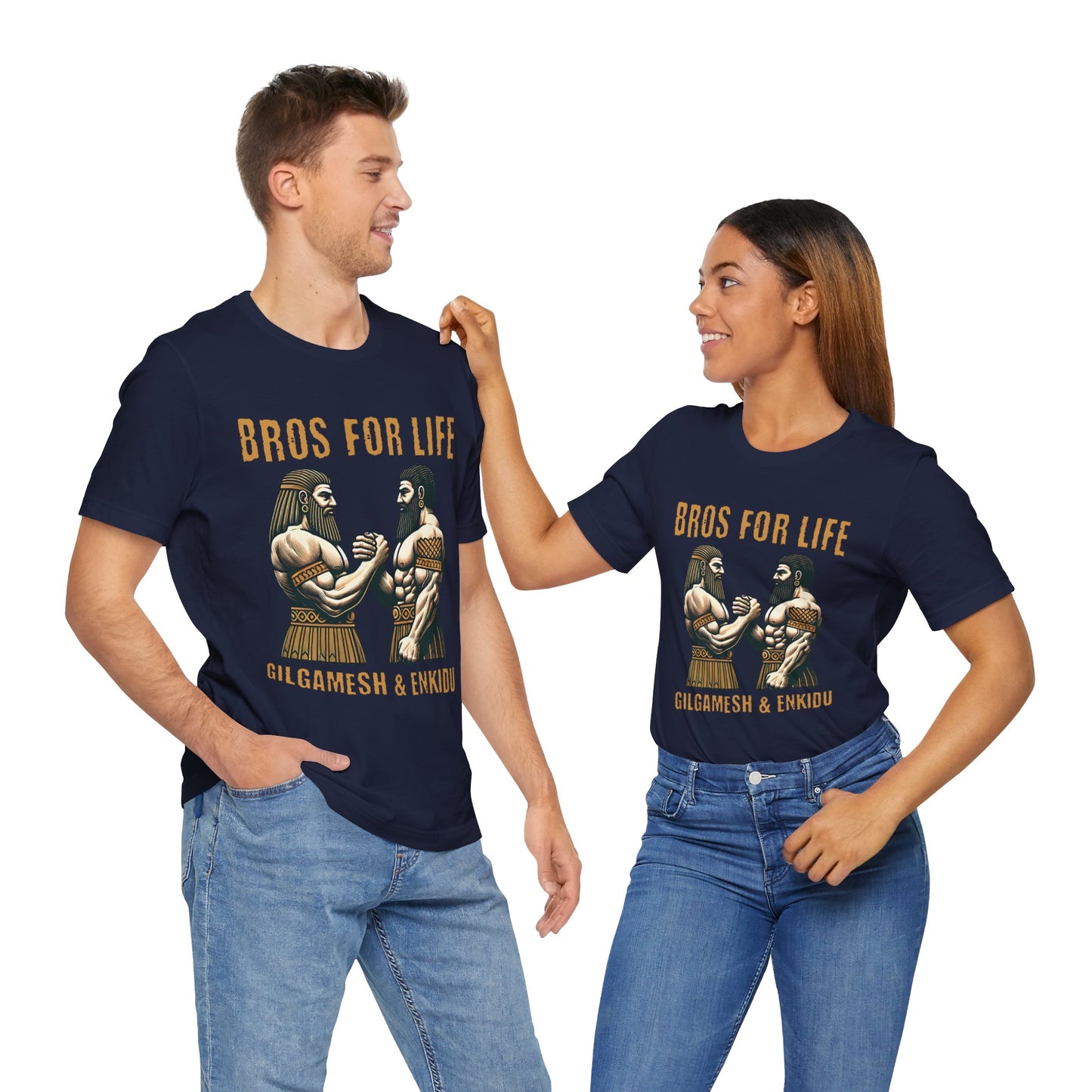 Gilgamesh and Enkidu Bros for Life - Epic of Gilgamesh Funny History T-shirt