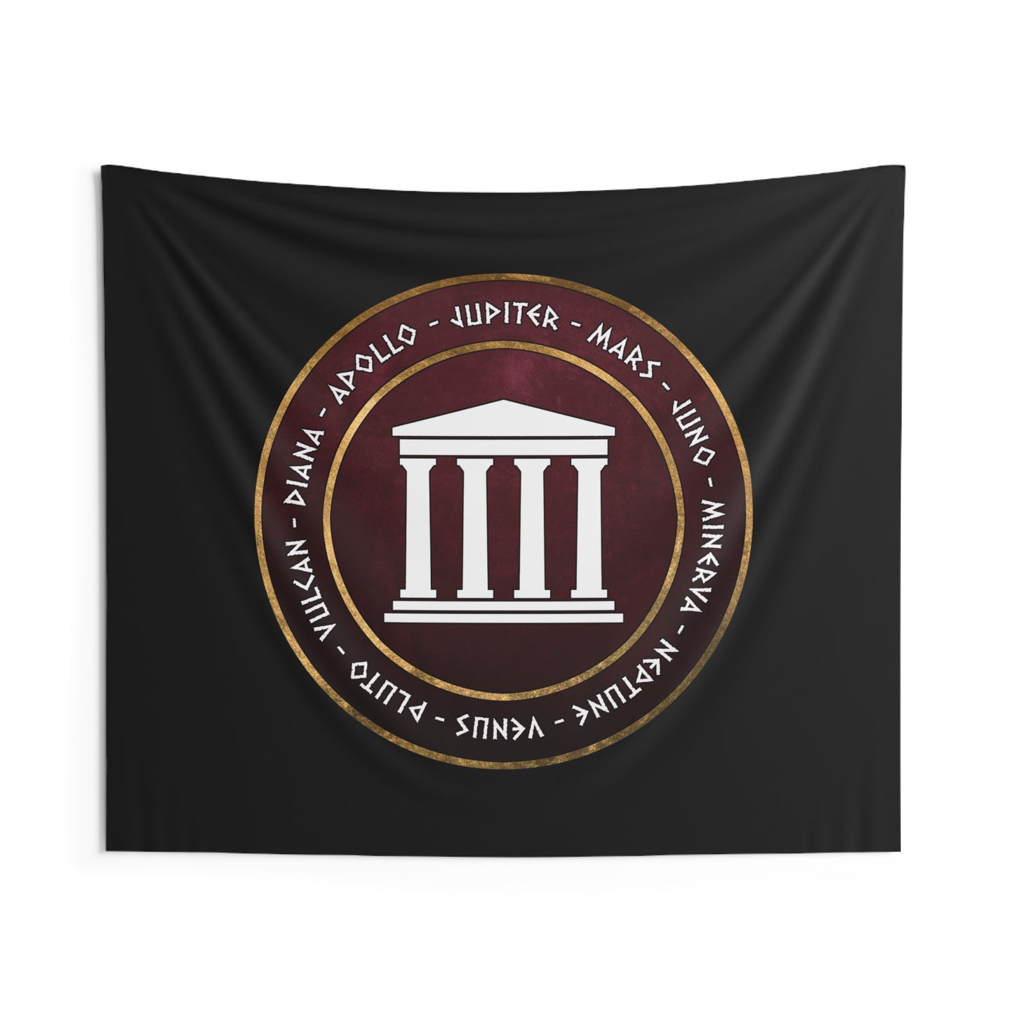 Roman Pantheon - Gods and Goddesses of Ancient Rome - Roman Mythology and Paganism Indoor Wall Tapestry 60" x 50"