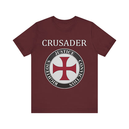 Crusader Symbol - Medieval Knight Shield Virtues T-shirt