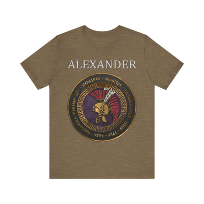 Alexander the Great Famous Battles Ancient Greek History T-shirt