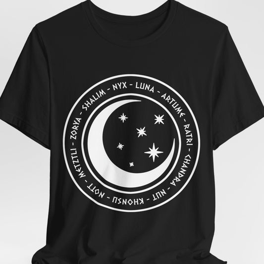 Gods and Goddesses of the Night, Stars and Moon - Ancient Mythology and Paganism T-shirt