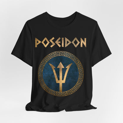 Poseidon Greek God of the Sea - Trident of the Ocean God - Gods of Olympus T-shirt