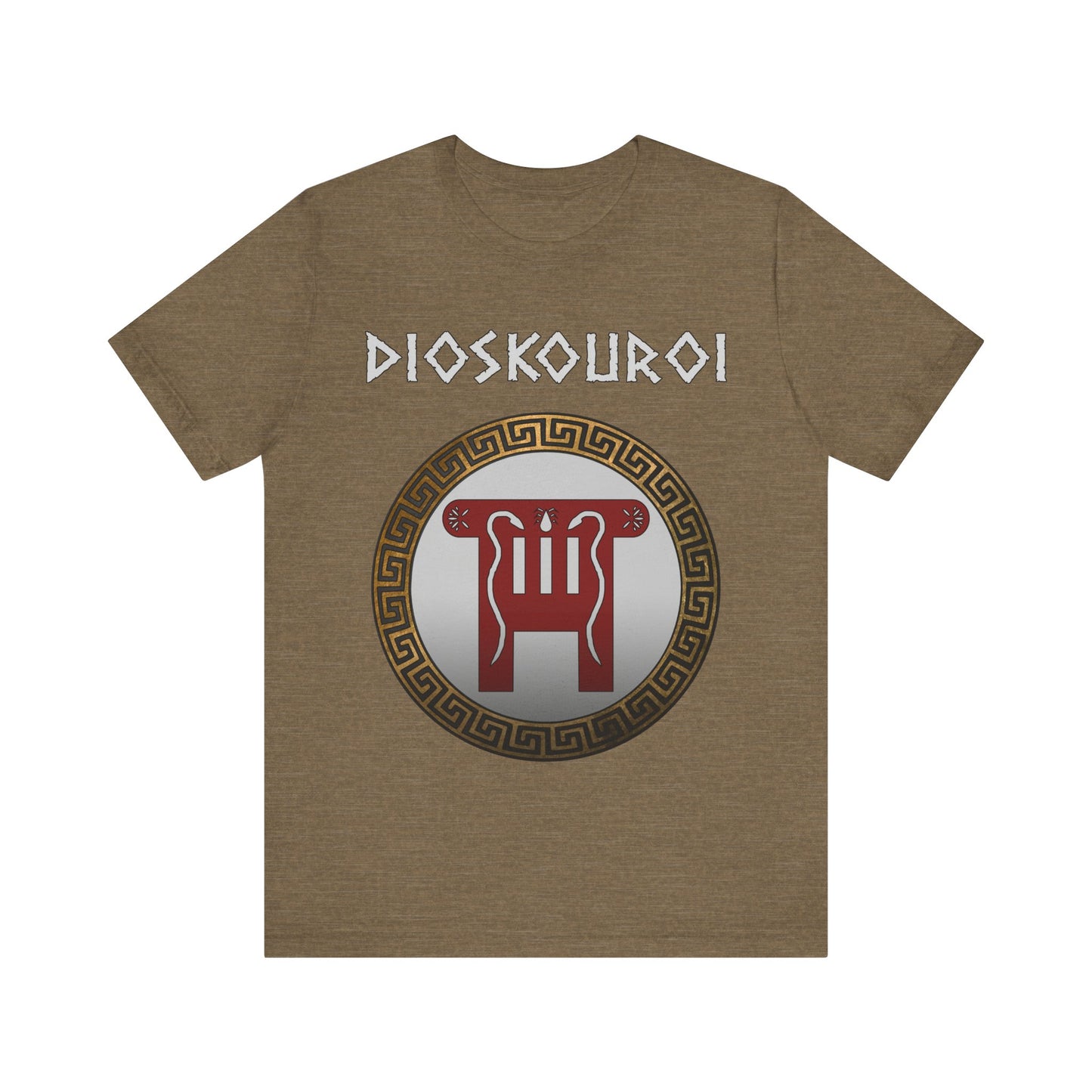 Dioskouroi Castor and Pollux Dokana Symbol - Greek Mythology Dioscuri T-shirt