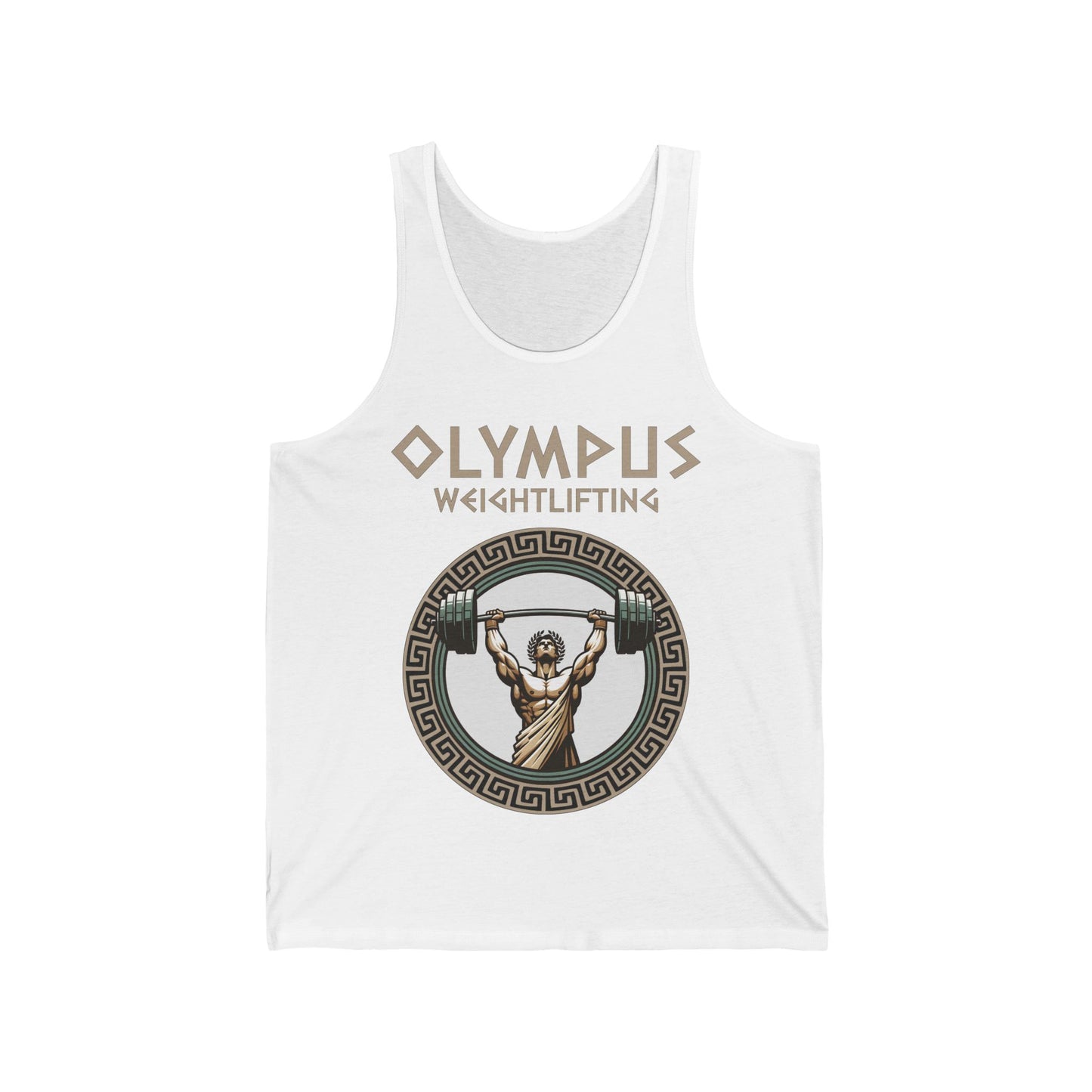 Olympus Weightlifting Tank Top - Strength of the Gods Unisex Jersey Tank Top