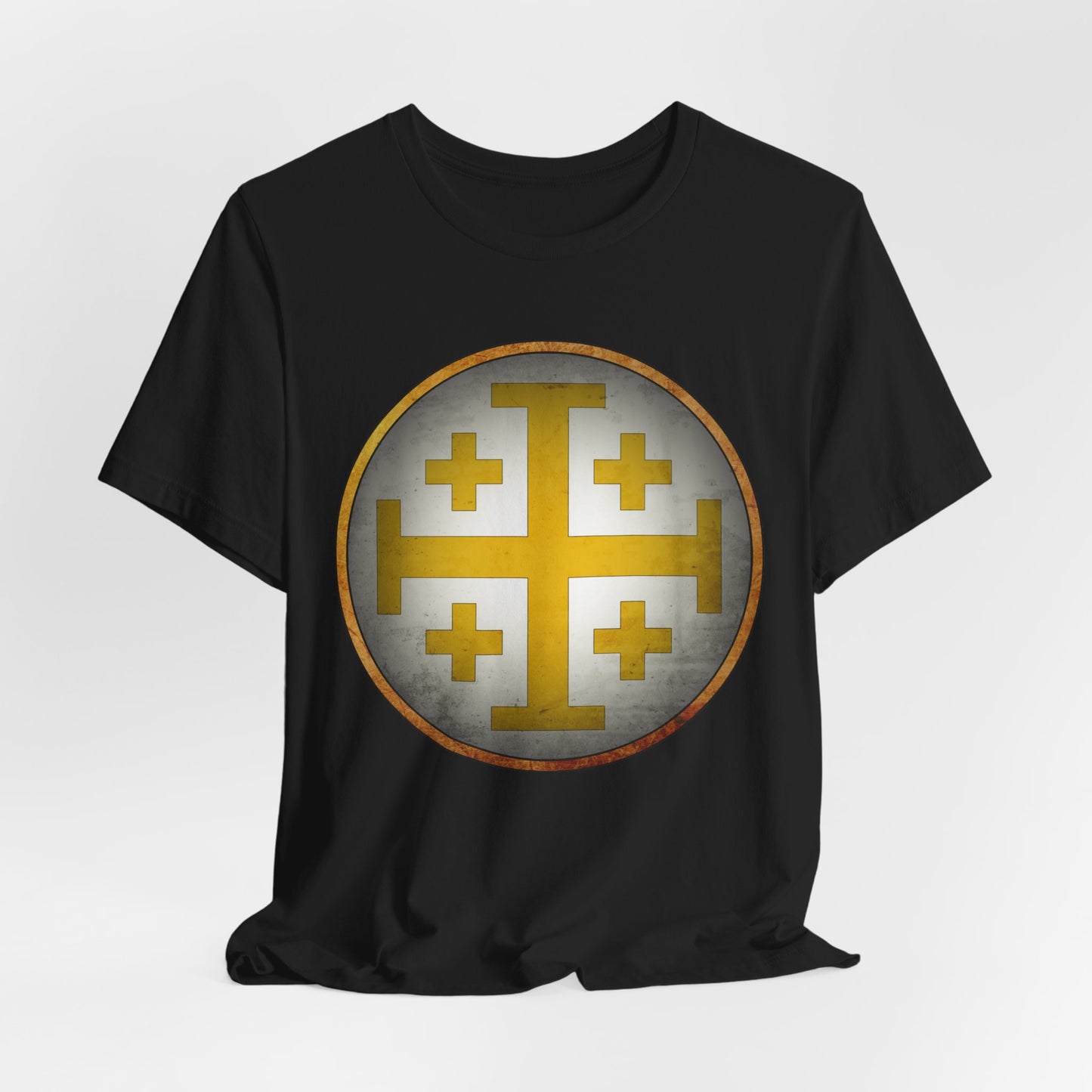 Jerusalem Heraldry - Medieval Jerusalem Cross T-shirt