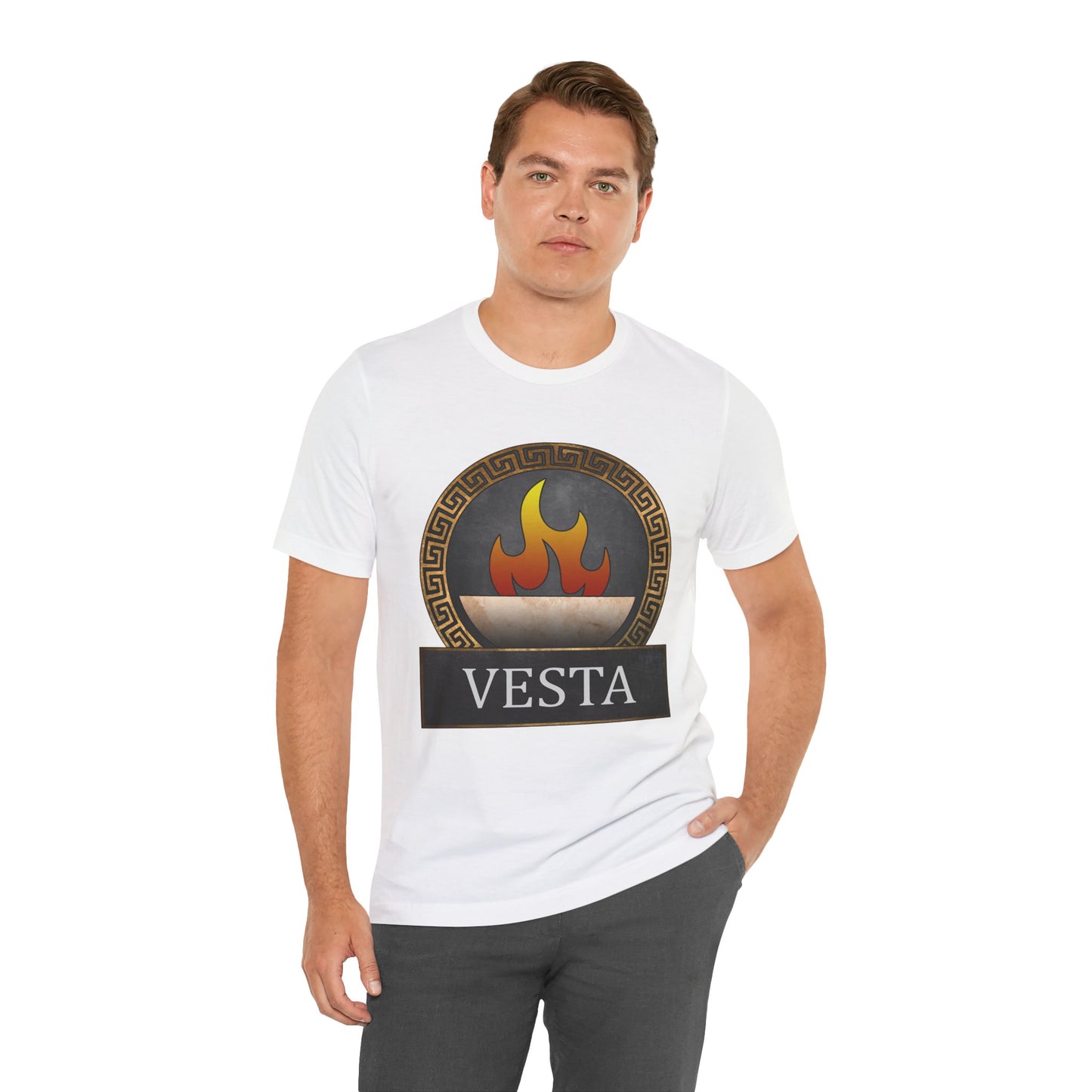 Vesta Roman Goddess of Hearth and Home Symbol  - Roman Mythology T-shirt