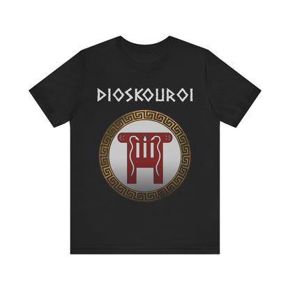 Dioskouroi Castor and Pollux Dokana Symbol - Greek Mythology Dioscuri T-shirt