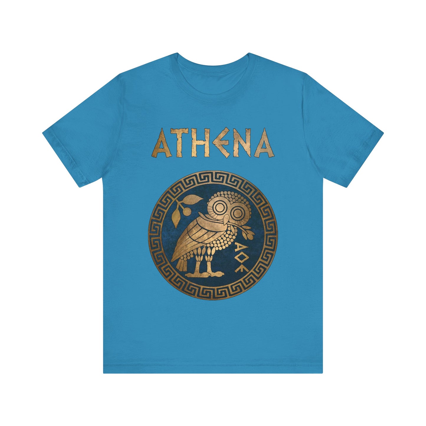 Athena Greek Goddess of Wisdom and War Athenian Owl Symbol T-shirt