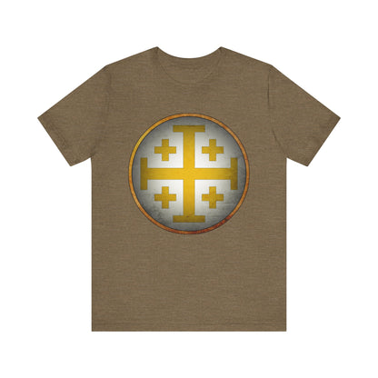 Jerusalem Heraldry - Medieval Jerusalem Cross T-shirt