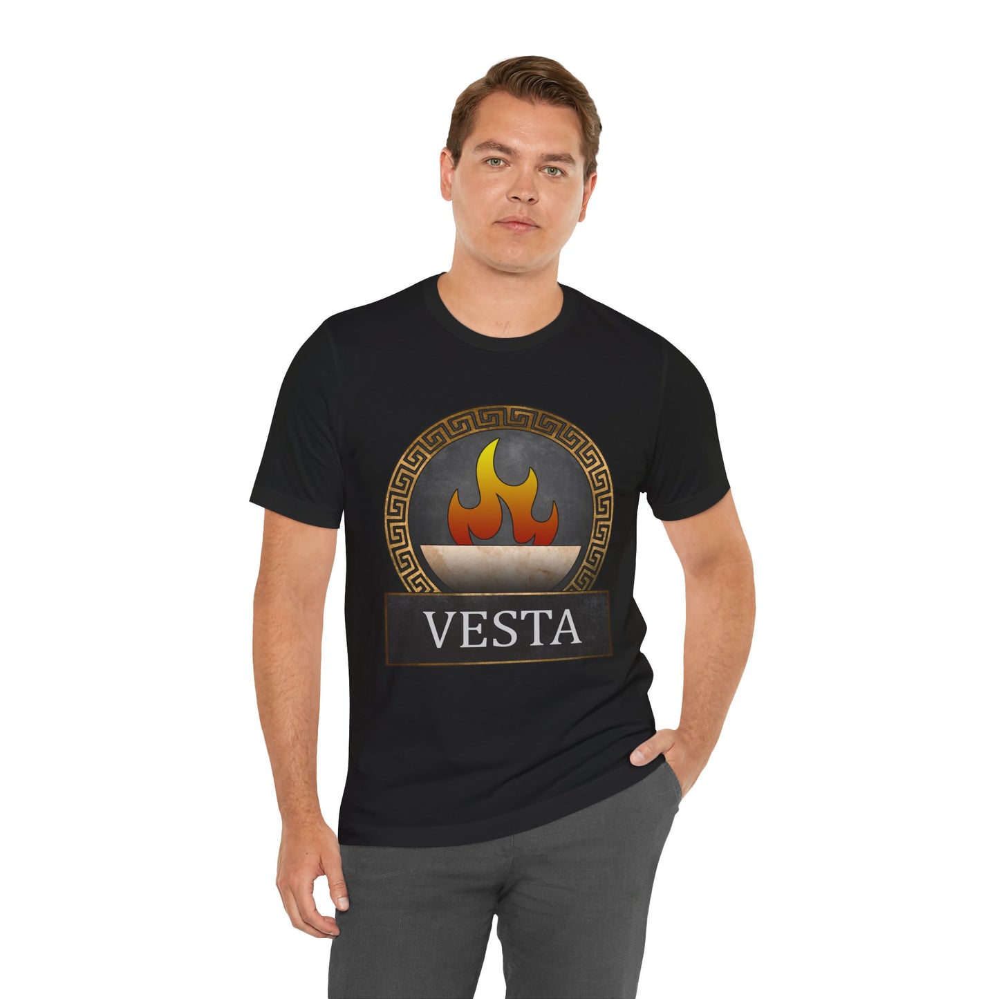 Vesta Roman Goddess of Hearth and Home Symbol  - Roman Mythology T-shirt