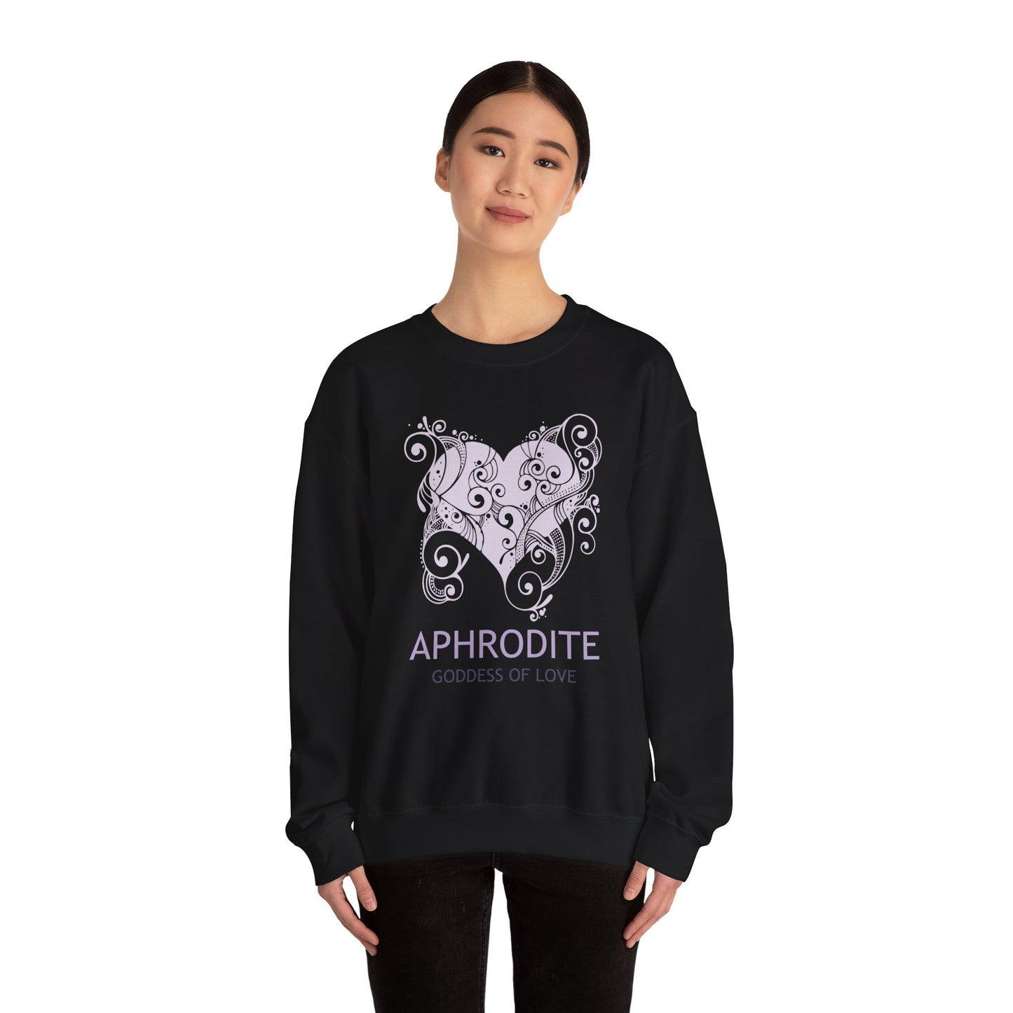 Aphrodite Greek Goddess of Love - Ancient Greek Goddess Aphrodite Unisex Heavy Blend™ Crewneck Sweatshirt