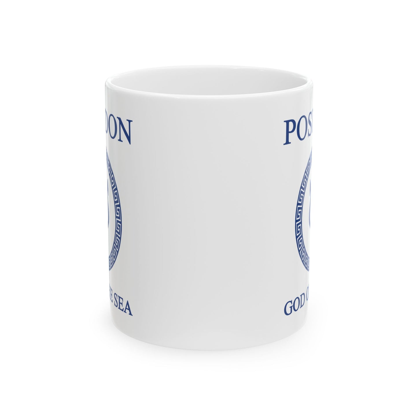 Poseidon Mug - Poseidon Greek God of the Sea - Double Sided Ceramic Mug (11oz, 15oz)