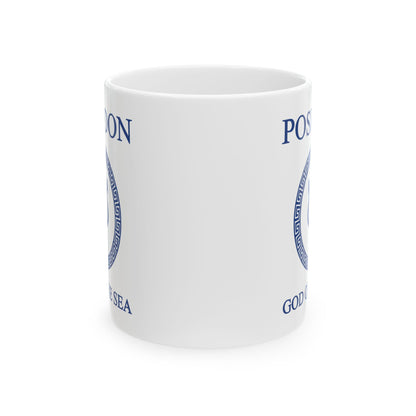 Poseidon Mug - Poseidon Greek God of the Sea - Double Sided Ceramic Mug (11oz, 15oz)