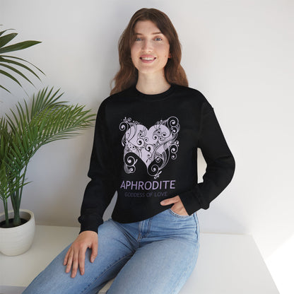 Aphrodite Greek Goddess of Love - Ancient Greek Goddess Aphrodite Unisex Heavy Blend™ Crewneck Sweatshirt