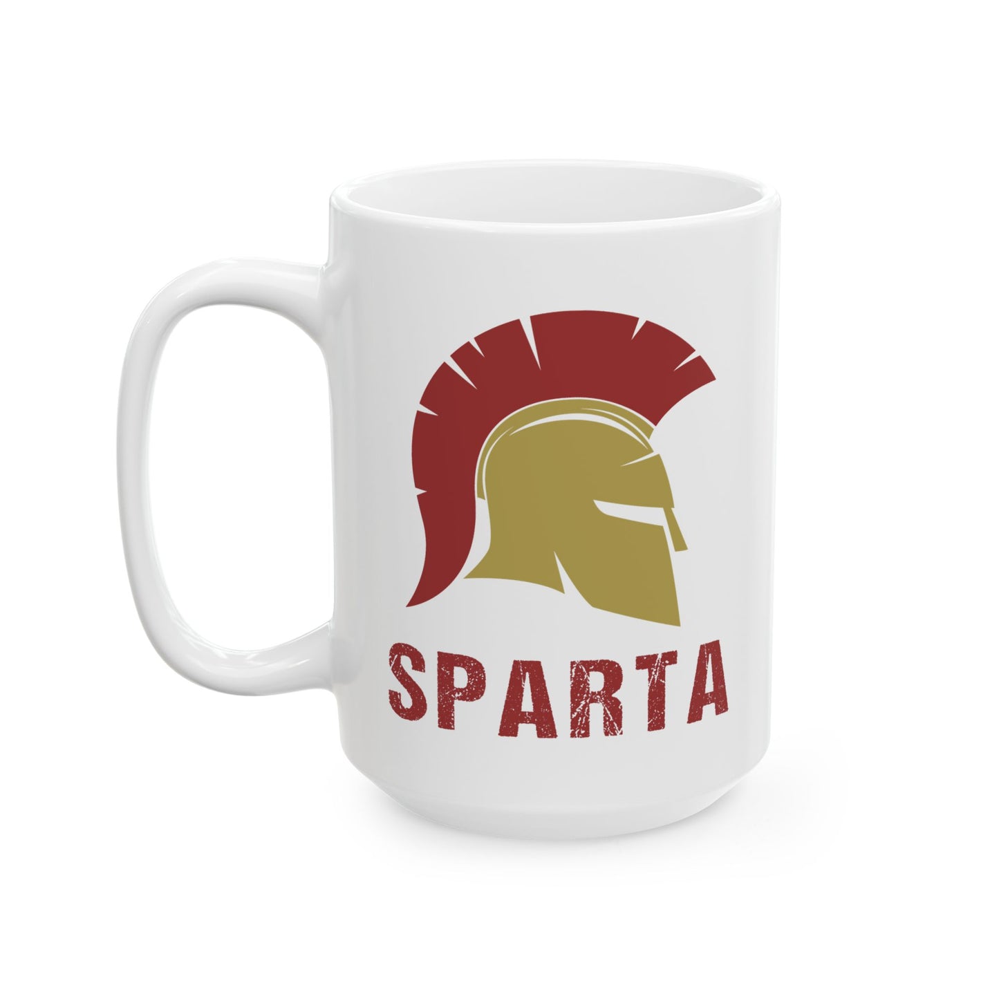 Sparta Mug - Spartan Lambda Symbol - Lacedaemon Ancient Sparta Double Sided Ceramic Mug (11oz)