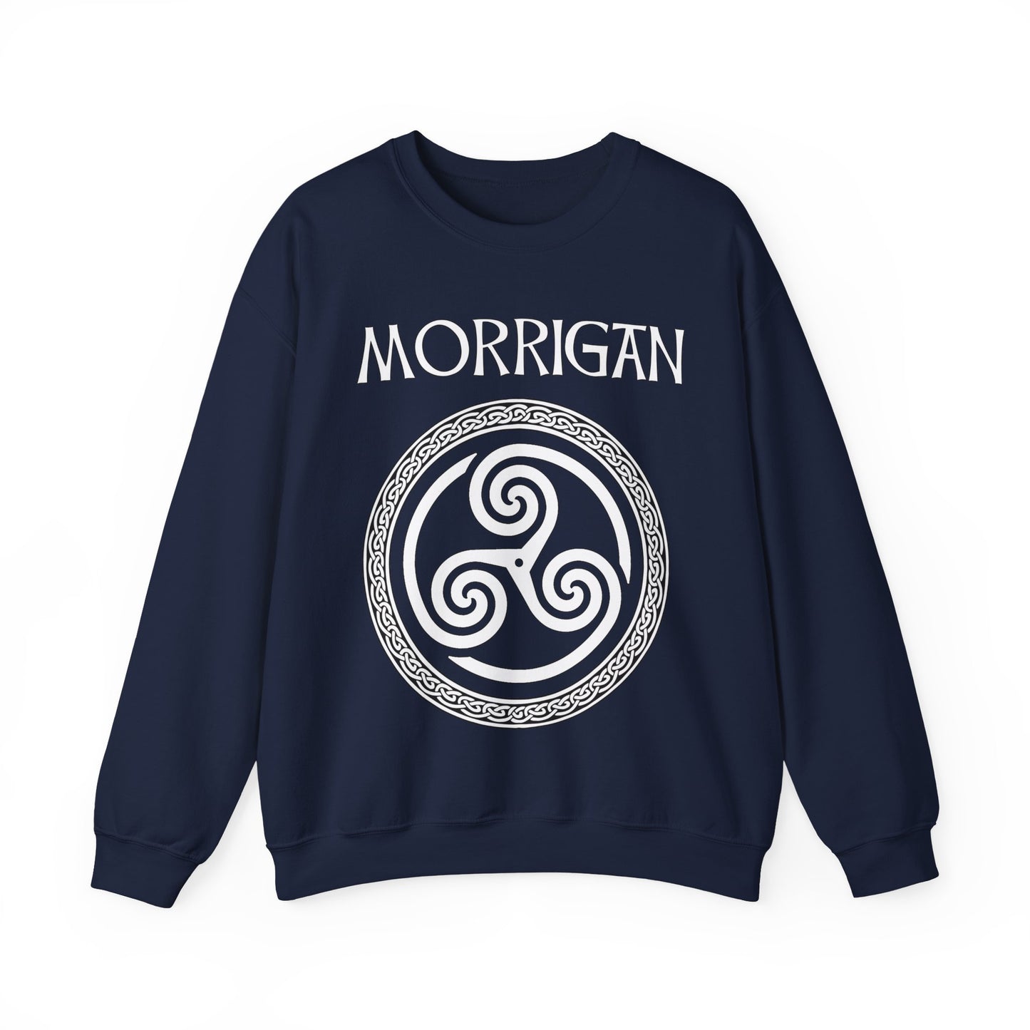 Morrigan Celtic Goddess of Witchcraft, Magic and Death Unisex Heavy Blend™ Crewneck Sweatshirt