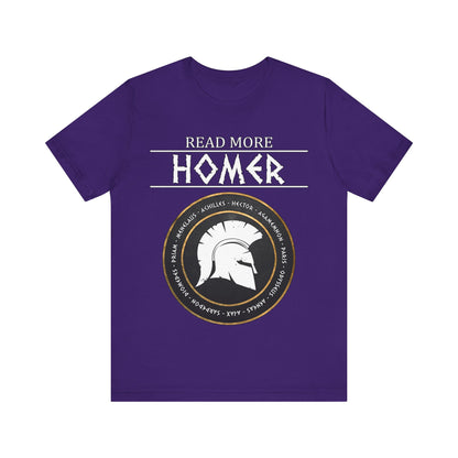 Read More Homer - Heroes of the Trojan War - The Iliad and The Odyssey T-shirt