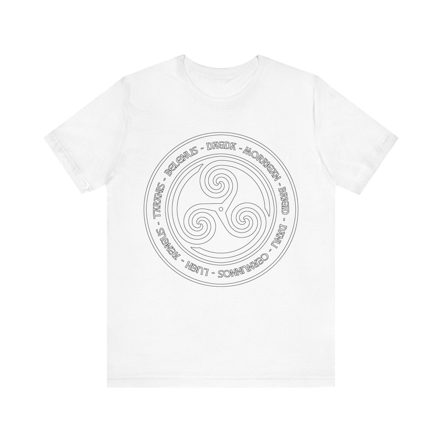 Ancient Celtic Gods and Goddesses Triskelion T-Shirt