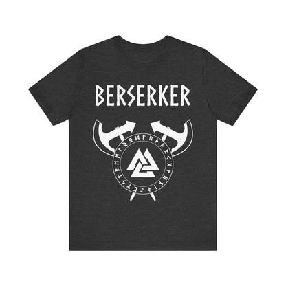 Viking Berserker - Axes with Norse Runes - Viking Valknut T-shirt