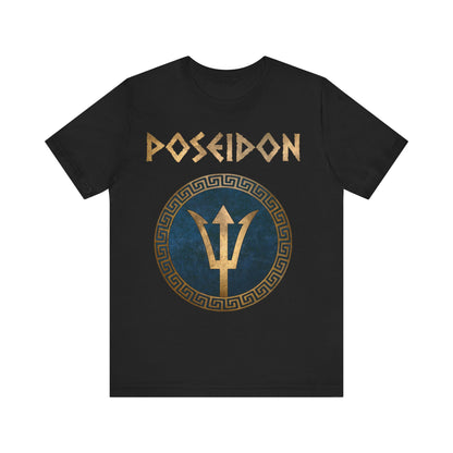 Poseidon Greek God of the Sea - Trident of the Ocean God - Gods of Olympus T-shirt