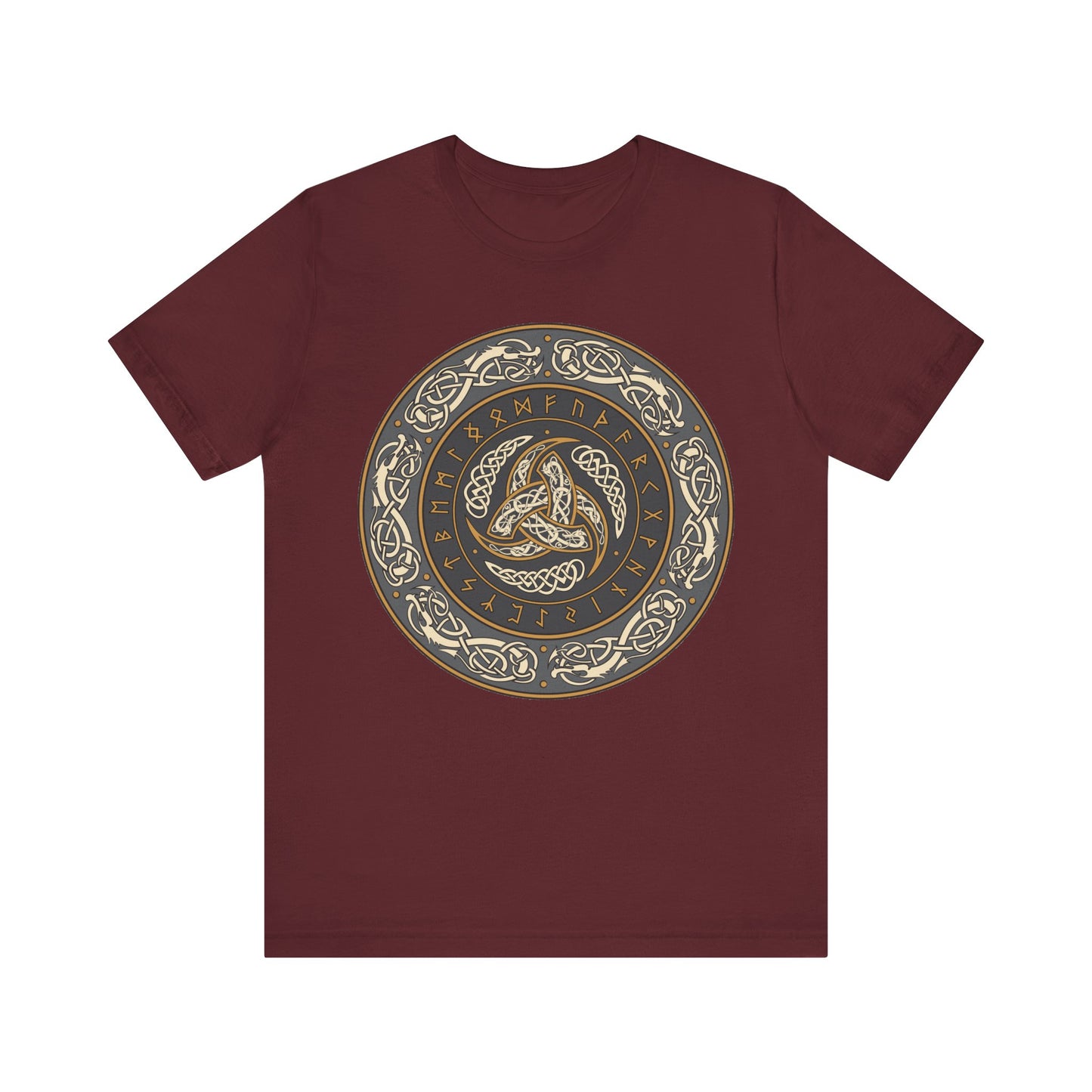 Horns of Odin Triskelion with Runes T-shirt