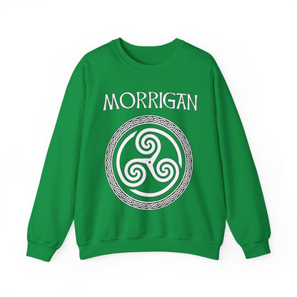 Morrigan Celtic Goddess of Witchcraft, Magic and Death Unisex Heavy Blend™ Crewneck Sweatshirt