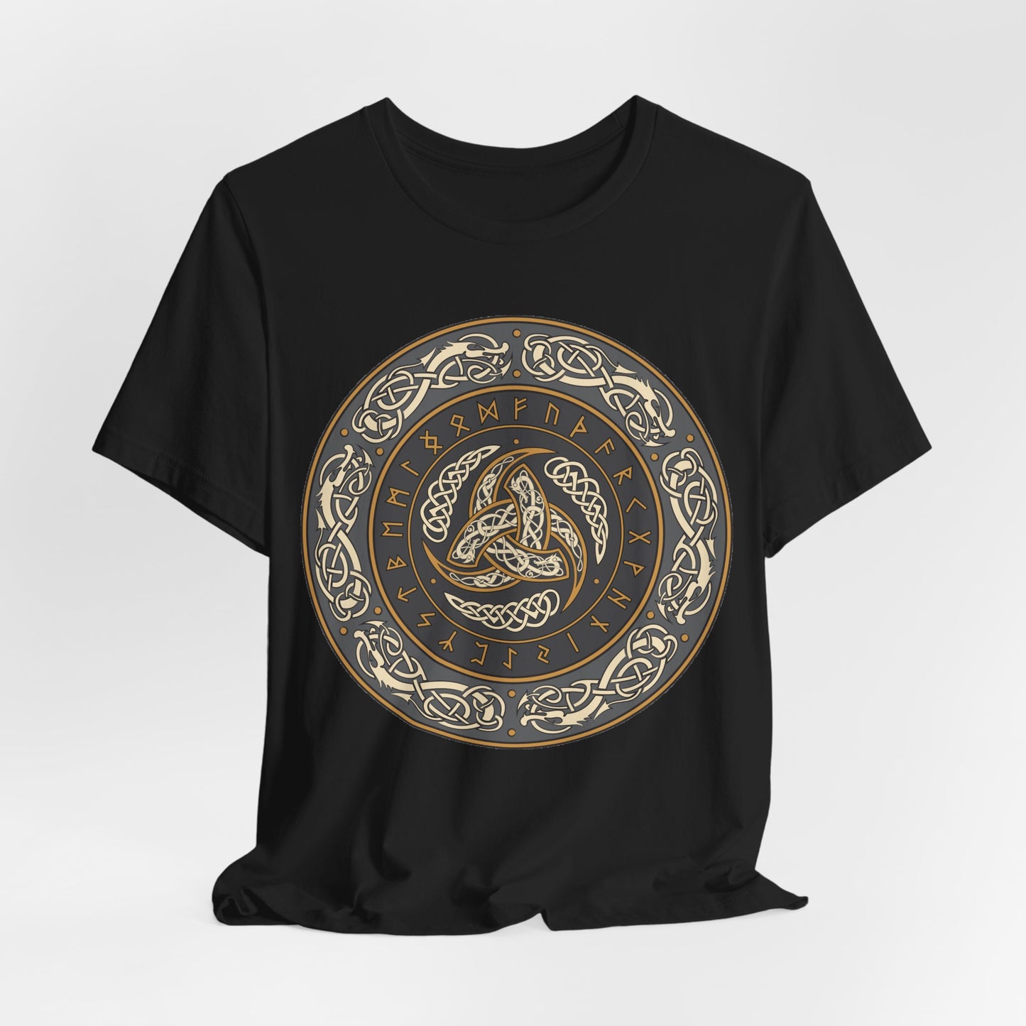 Horns of Odin Triskelion with Runes T-shirt