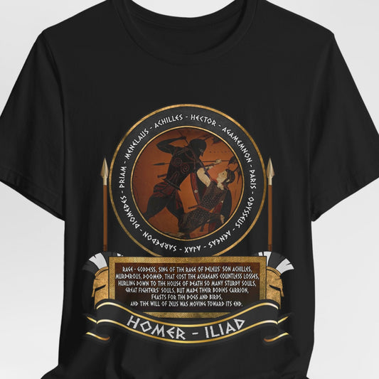 Achilles and the Heroes of the Trojan War - Homer's Iliad T-Shirt