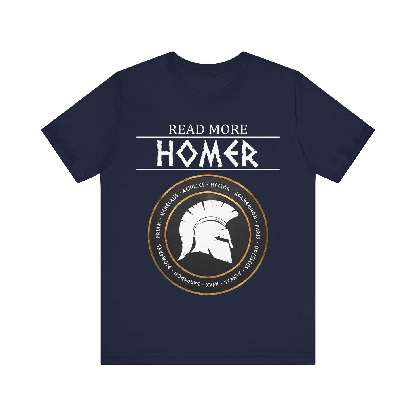 Read More Homer - Heroes of the Trojan War - The Iliad and The Odyssey T-shirt