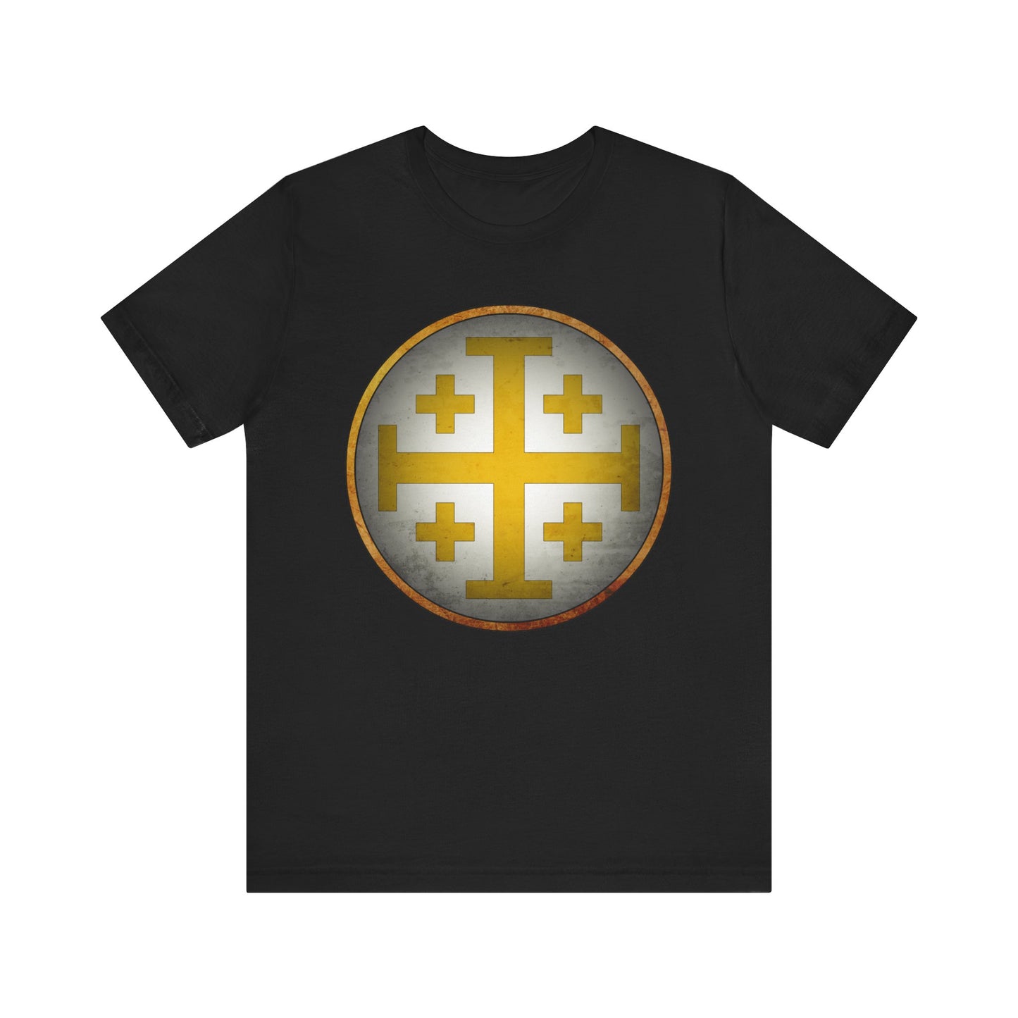 Jerusalem Heraldry - Medieval Jerusalem Cross T-shirt