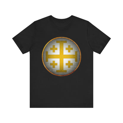 Jerusalem Heraldry - Medieval Jerusalem Cross T-shirt