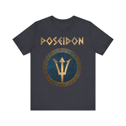 Poseidon Greek God of the Sea - Trident of the Ocean God - Gods of Olympus T-shirt