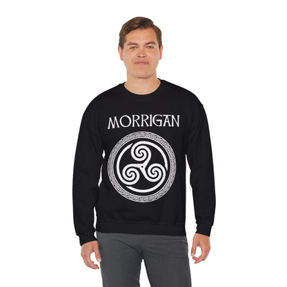 Morrigan Celtic Goddess of Witchcraft, Magic and Death Unisex Heavy Blend™ Crewneck Sweatshirt