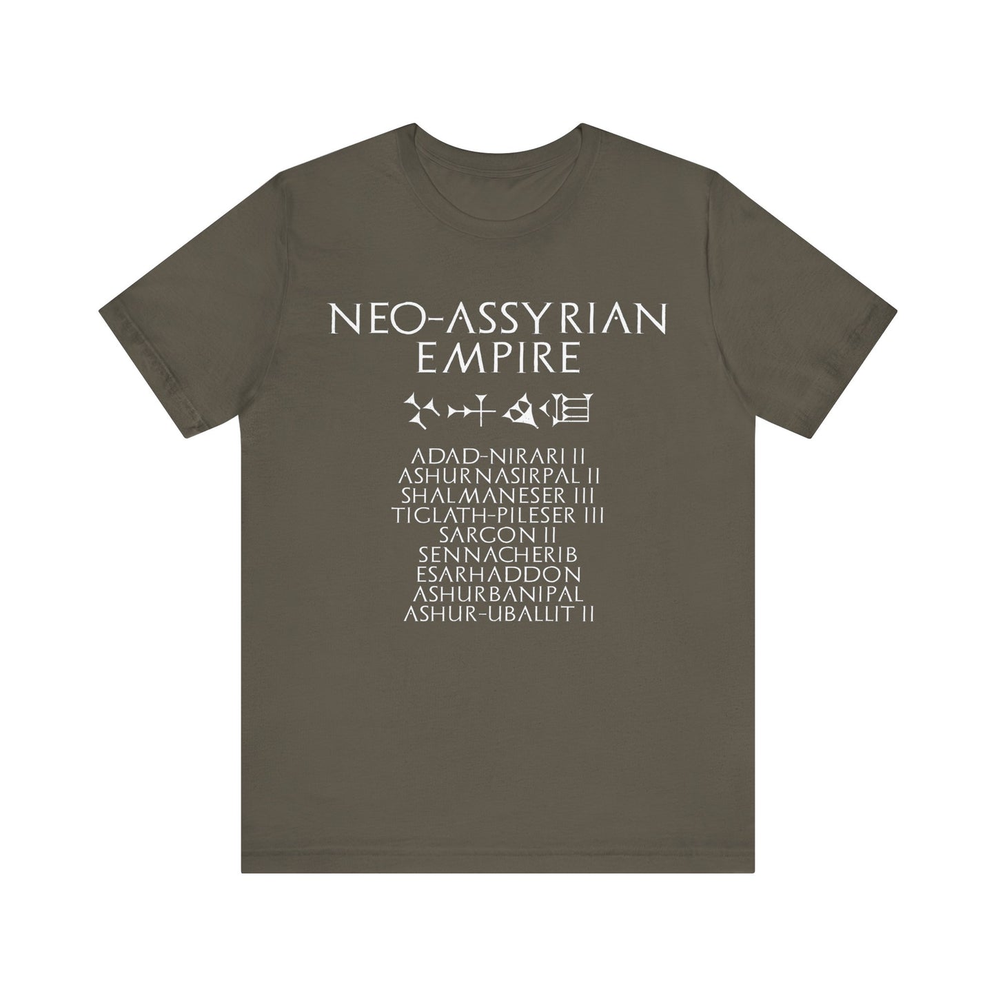 Neo-Assyrian Empire - Neo-Assyrian Kings and Cuneiform Assyria T-Shirt