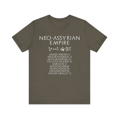 Neo-Assyrian Empire - Neo-Assyrian Kings and Cuneiform Assyria T-Shirt