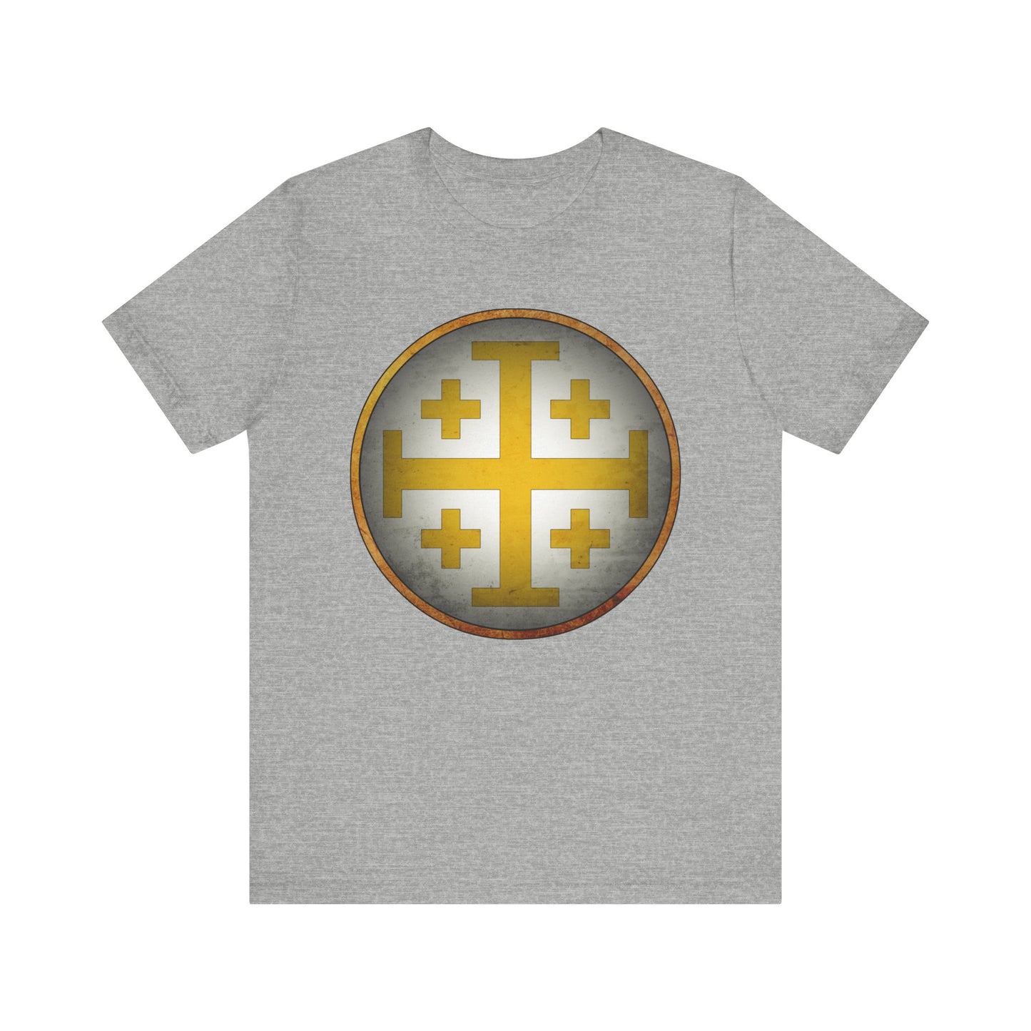 Jerusalem Heraldry - Medieval Jerusalem Cross T-shirt