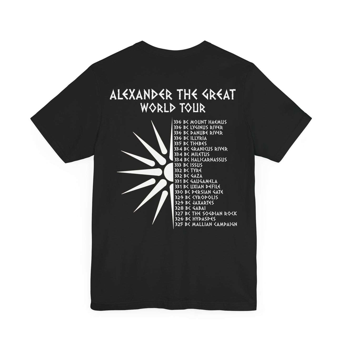 Alexander the Great World Tour T-shirt