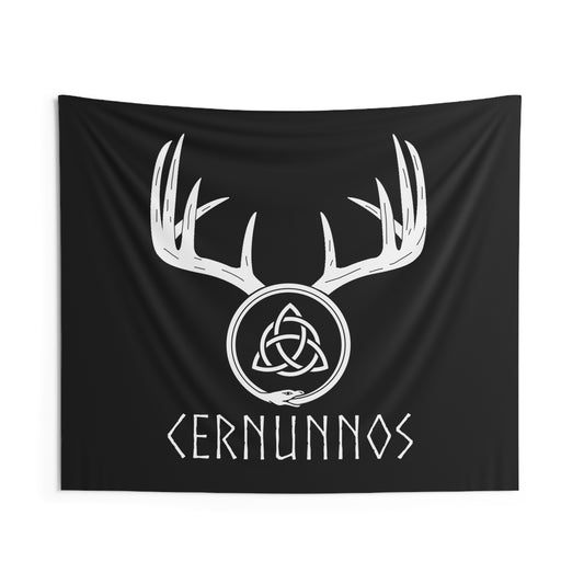 Cernunnos Celtic God - Celtic Mythology - Cernunnos Symbol Indoor Wall Tapestry 60" x 50"