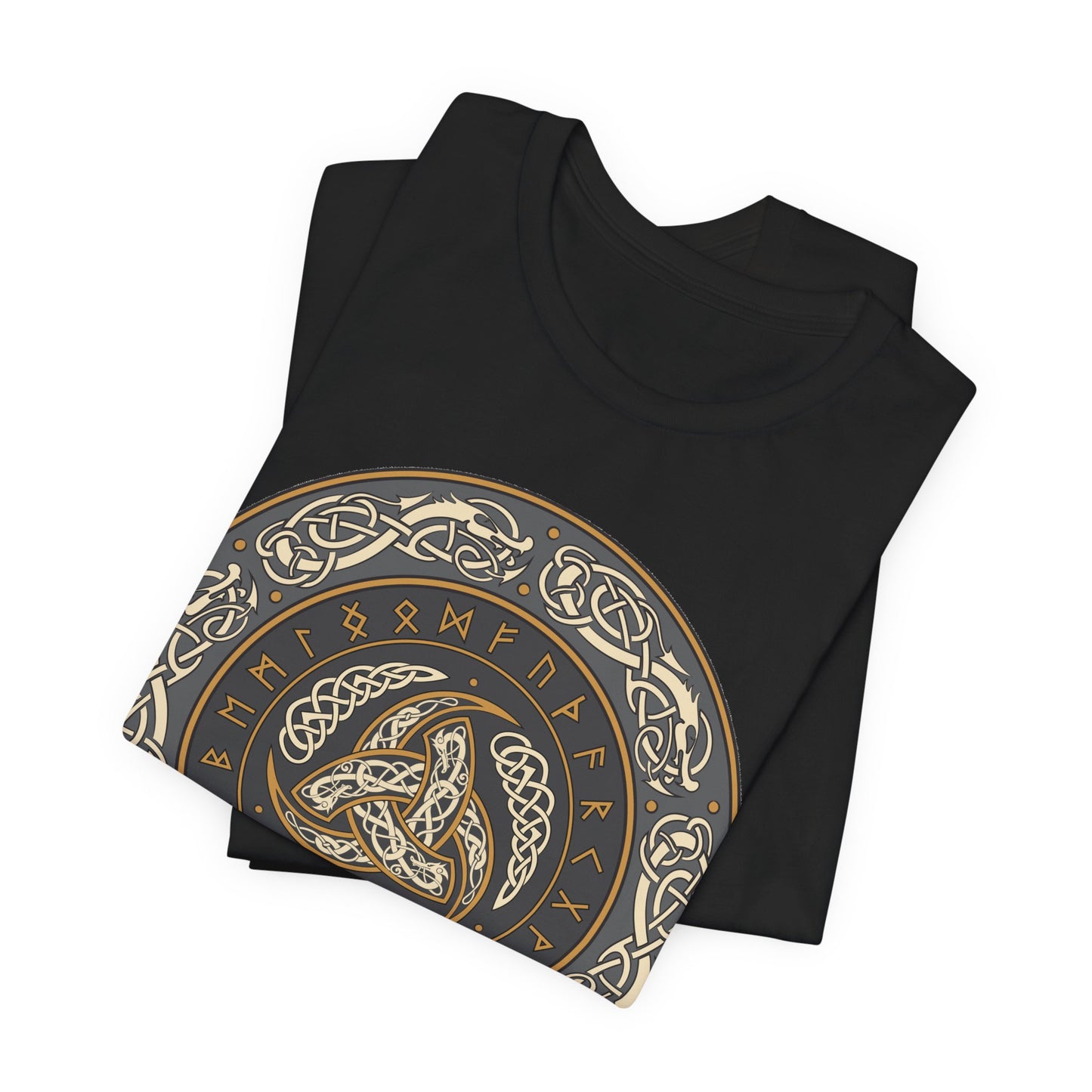 Horns of Odin Triskelion with Runes T-shirt