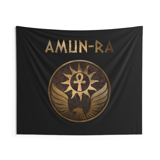 Amun-Ra Ancient Egyptian God Symbol Indoor Wall Tapestry 60" x 50"