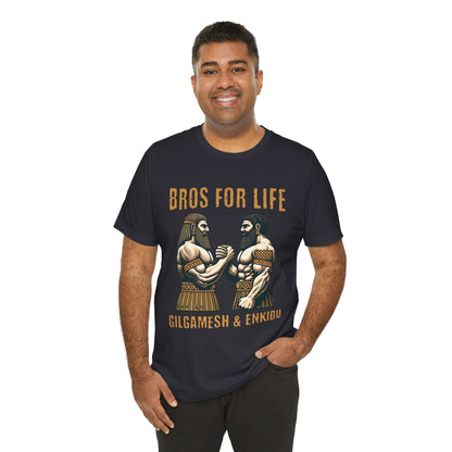 Gilgamesh and Enkidu Bros for Life - Epic of Gilgamesh Funny History T-shirt