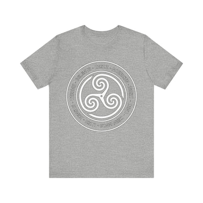 Ancient Celtic Gods and Goddesses Triskelion T-Shirt