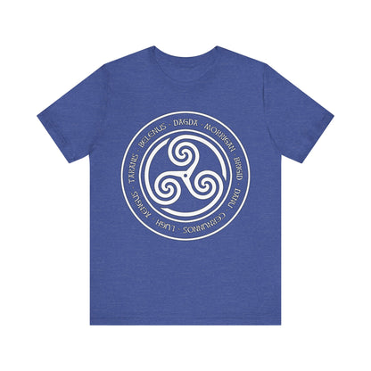 Ancient Celtic Gods and Goddesses Triskelion T-Shirt