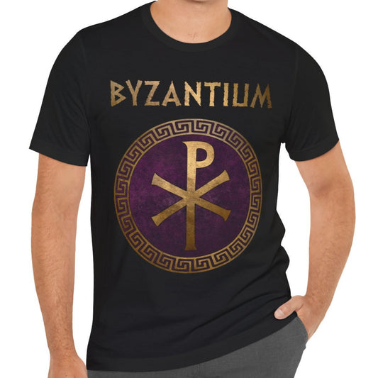 Byzantium Imperial Chi Rho Byzantine Empire and Late Roman Empire Symbol T-Shirt