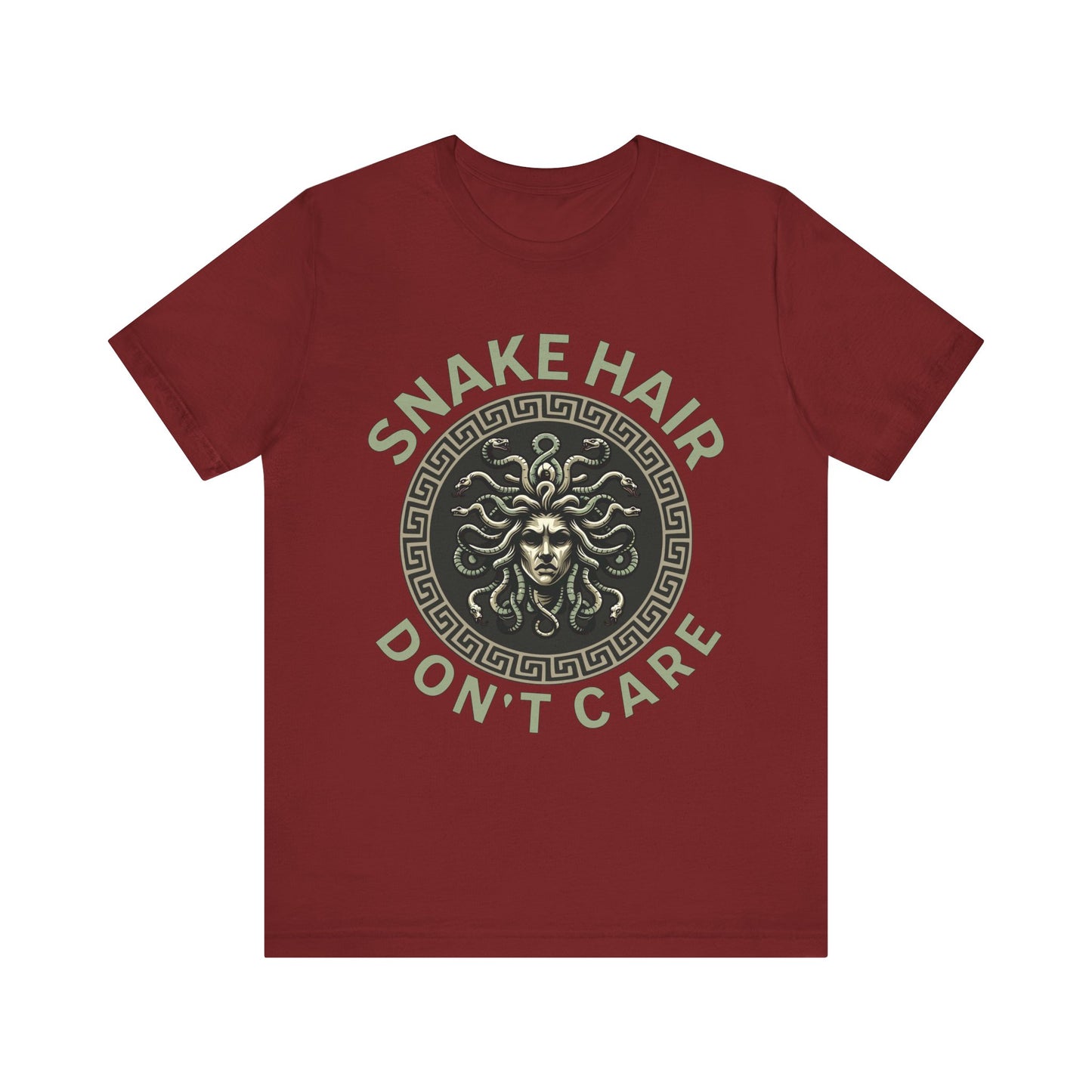 Snake Hair Don't Care - Funny Greek Mythology Medusa T-shirt