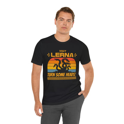 Lernaean Hydra - Visit Lerna, Turn Some Heads! - Funny Greek Mythology T-shirt