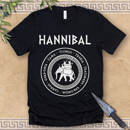 Hannibal Barca 2nd Punic War Battles War Elephant Symbol T-Shirt