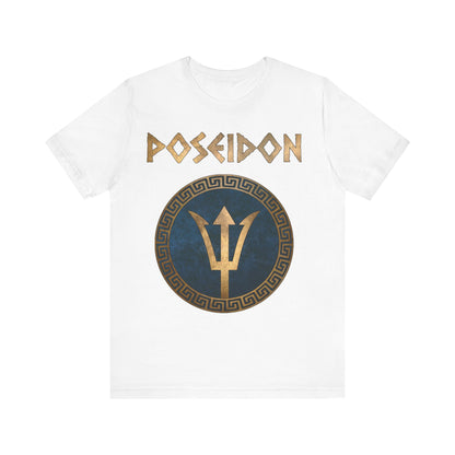 Poseidon Greek God of the Sea - Trident of the Ocean God - Gods of Olympus T-shirt