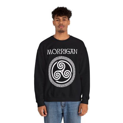 Morrigan Celtic Goddess of Witchcraft, Magic and Death Unisex Heavy Blend™ Crewneck Sweatshirt